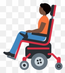 Person In Motorized Wheelchair Emoji Clipart Free Download - Man In Motorized Wheelchair Emoji png