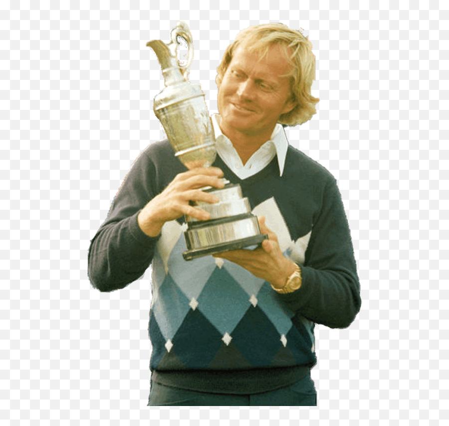 Jack Nicklaus Chronicles Unseen - Holding Trophy Png,Seve Icon Golf Clubs