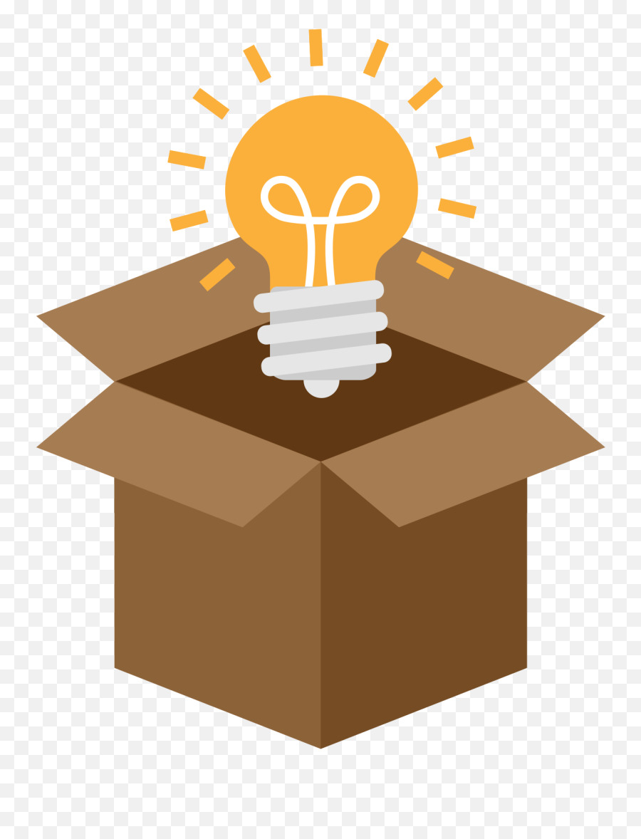 Box Idea Flat Icon Vector - Think Outside The Box Png,Idea Icon Png