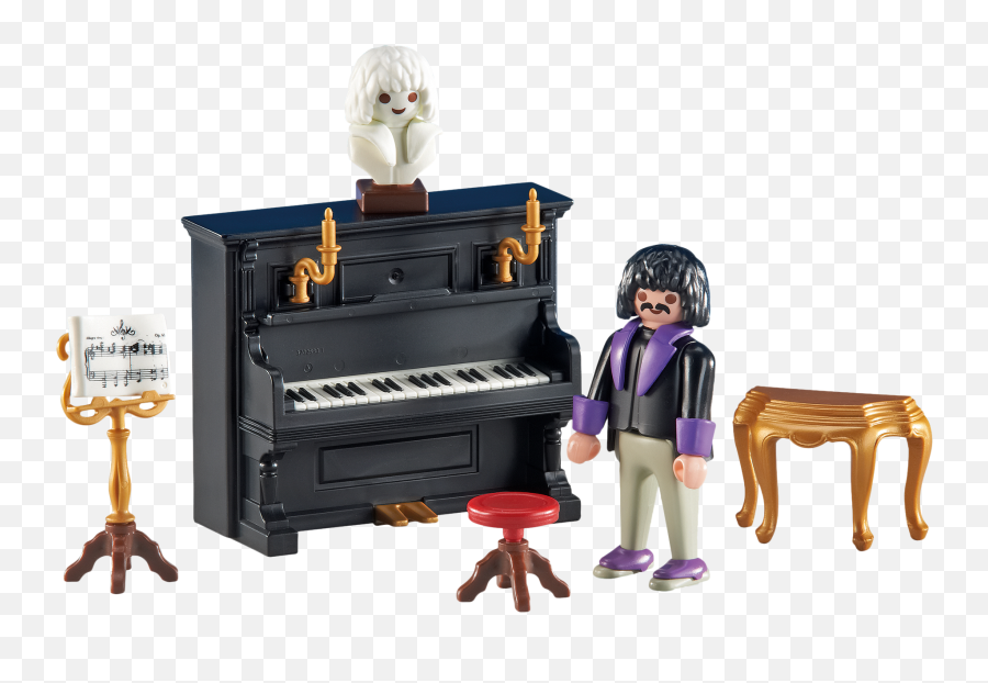 Pianist With Piano - 6527 Playmobil Usa Playmobil Piano Png,Piano Transparent