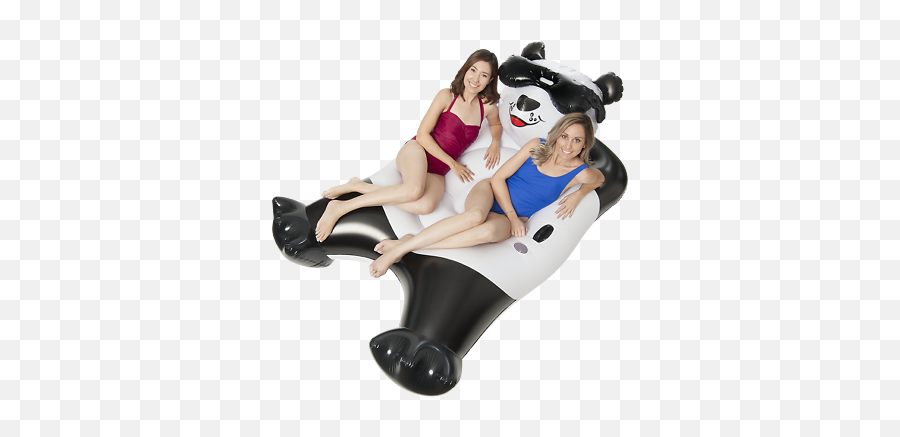 Giant Panda Bear Inflatable Pool Float Holds Up To 300 Lbs Ebay - Inflatable Png,Pool Float Png