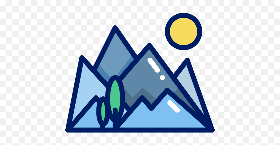 Mountain Sunrise Trail Free Icon - Iconiconscom Trail Icone Png,Mountain Range Map Icon