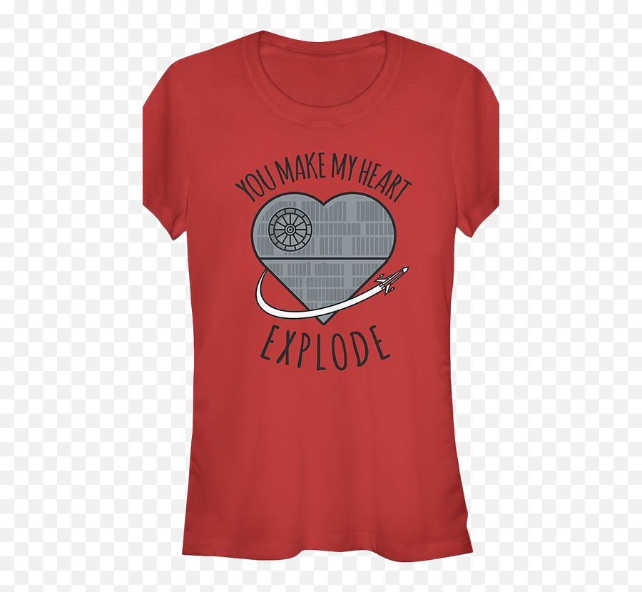 Ladies You Make My Heart Explode Star Wars Shirt T - Shirt Short Sleeve Png,Stay Marshmallow Man Ghostbusters Icon