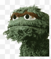 Download Oscar The Grouch Close Up - png