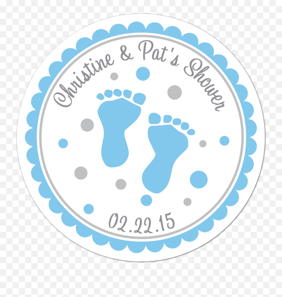 Baby Feet Personalized Shower Sticker - Hold Everything In Your Hands Lightly Otherwise Png,Baby Feet Png