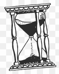 Hour Glass - Drawings On Time Management png