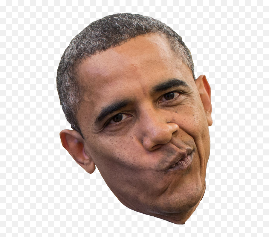 Obama Head Png 2 Image - Barack Obama Face Png,Head Png