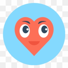 Heart Emotion Png Icon - Circle