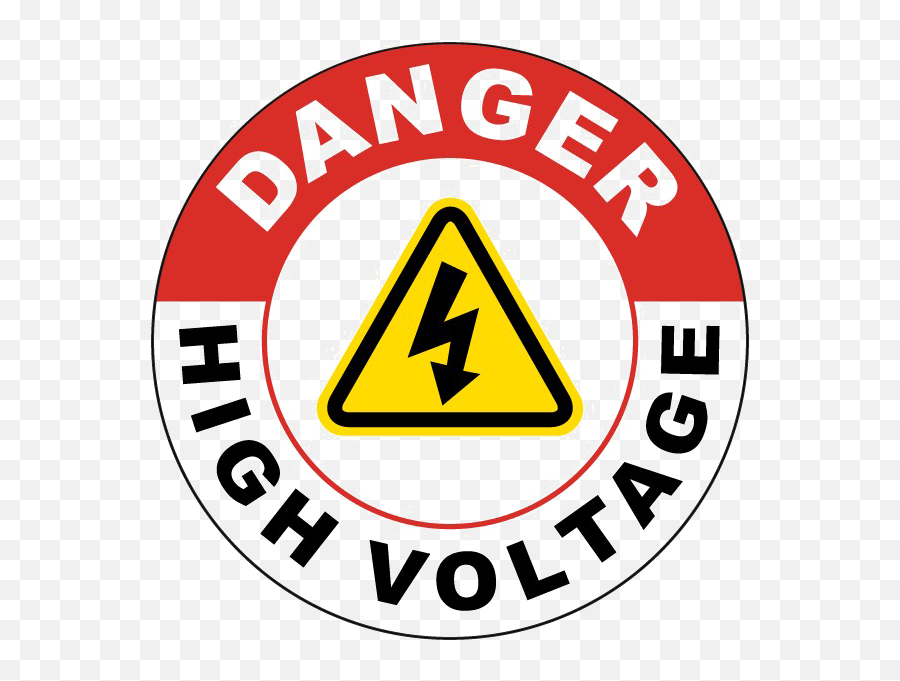 Download High Voltage Sign Png Free Hq Image - Danger High Voltage Round,Free Sign Png