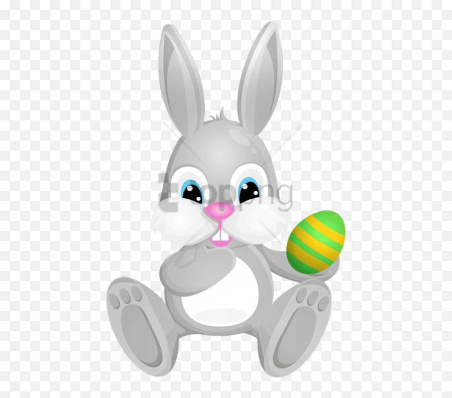 Download Easter Grey Bunny Png Clip Art Image - Easter Drawing Easter Bunny Rabbit,Bunny Clipart Png