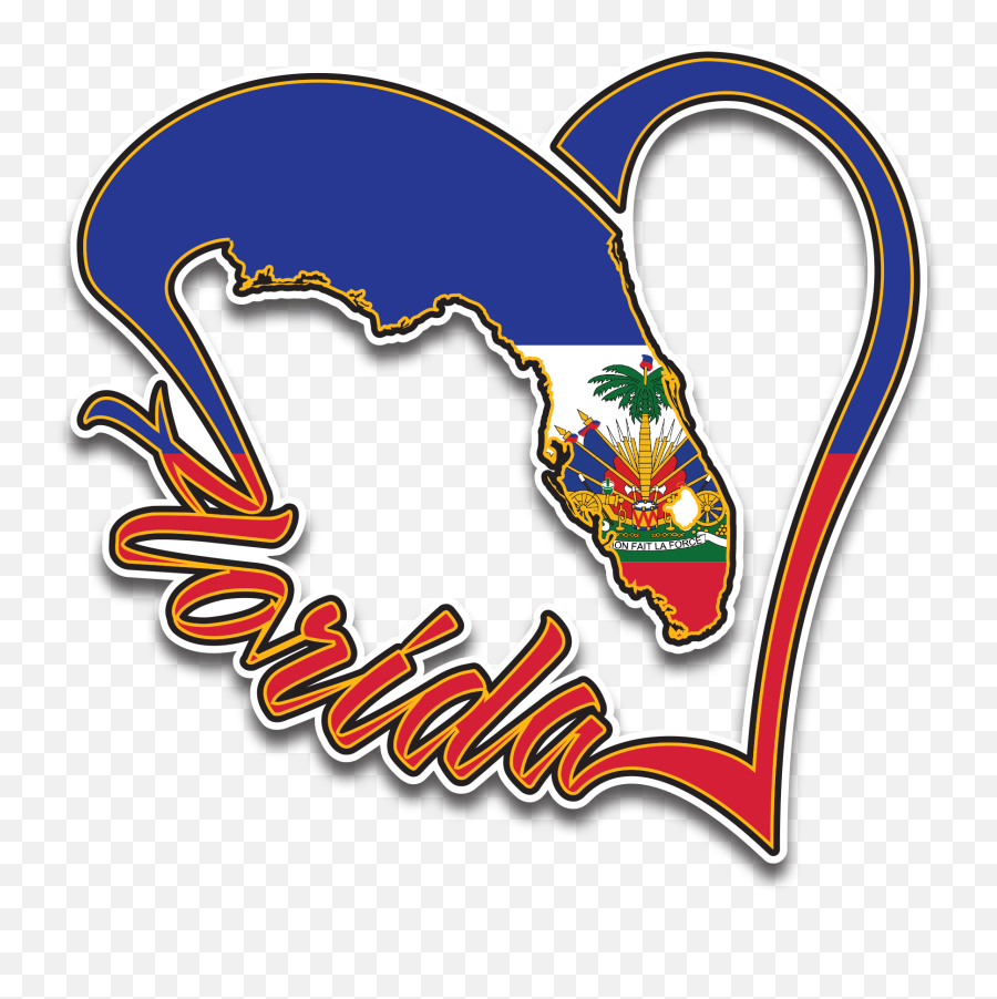 Love Florida - Haiti Clip Art Png,Haiti Flag Png