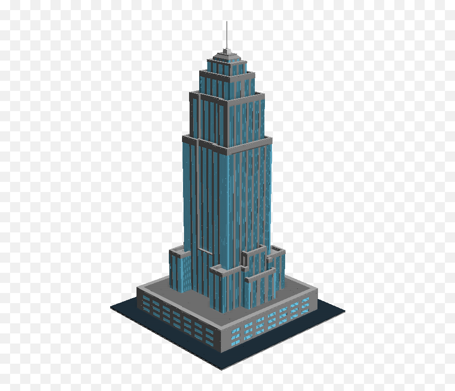 Download Ucs Empire State Building - Skyscraper Full Size Tower Block Png,Skyscraper Png