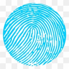 Unique Fingerprint Icon Clip Art And - Blue Png