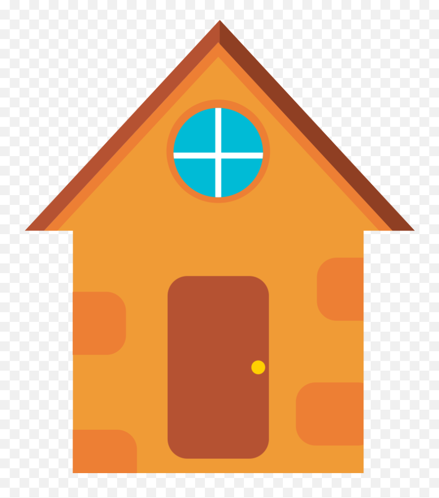 Bird Nest Box Clip Art Orange Hut - Hut Triangle Png Nest Box,Hut Png