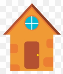 Bird Nest Box Clip Art Orange Hut - Hut Triangle Png Nest Box,Hut Png