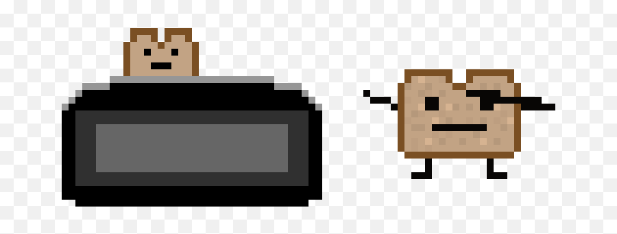 Dabbing Toast Pixel Art Maker - Cartoon Png,Dabbing Png