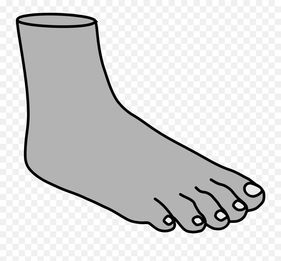 Feet Clipart Black And White - Leg Black And White Png,Feet Transparent