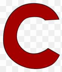 C Clipart Png Transparent Free - Red Letter