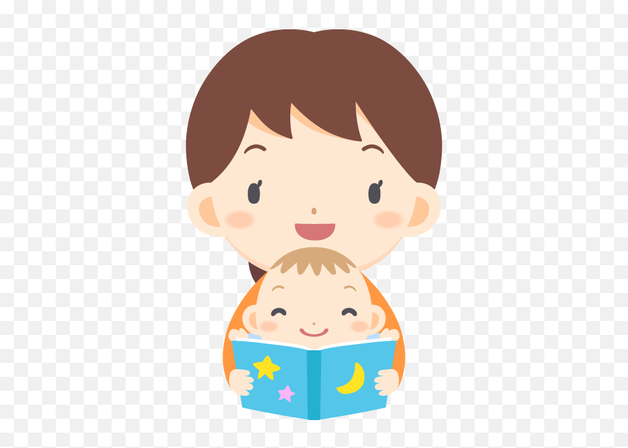 Woman Reading A Picture Book For Baby Free Png And Vector - Baby And Book Cartoon,Cartoon Book Png