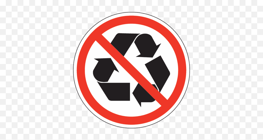Non - Recyclable Logo Logodix Recycle Symbol Crossed Out Png,Recylce Logos