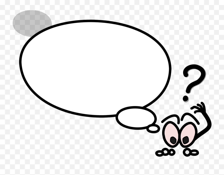 Speech Bubble With Confused Person Svg - Clip Art Png,Confused Person Png