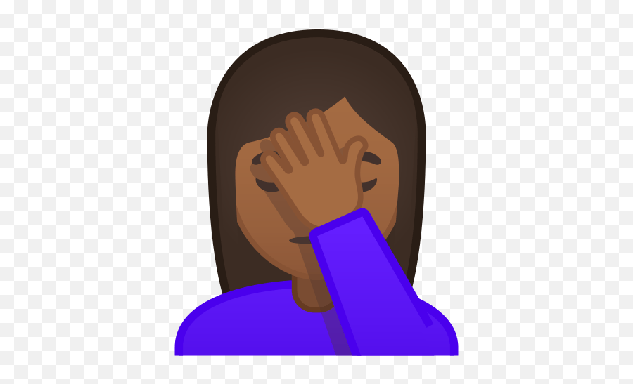 Woman Facepalming Emoji With - Black Girl Face Palm Emoji Png,Facepalm Emoji Png