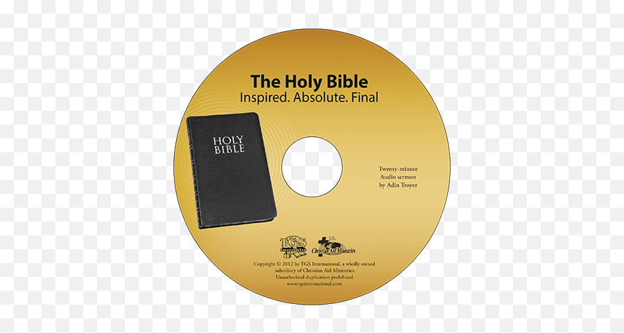 The Holy Bible Sermon Cd - Compact Disc Full Size Png Christian Aid Ministries,Holy Bible Png