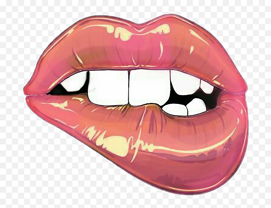 Png Pngtumblr Aesthetic Labios Girls - Lip Stickers,Labios Png
