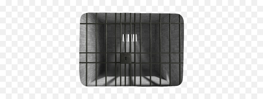 Old Grunge Prison Seen Through Jail Bars Bath Mat U2022 Pixers - We Live To Change Jail Bars Png,Jail Cell Bars Png