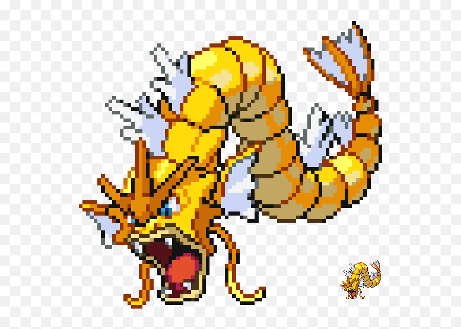 Download Gyarados Shiny Magikarp Coloration By Trainerashfry - Pokemon Golden Png,Magikarp Png