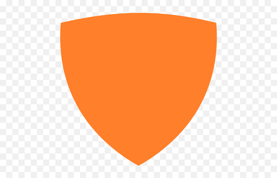 Magic Shield Outline Clip Art - Vector Clip Art Orange Outline Shield Png,Shield Outline Png