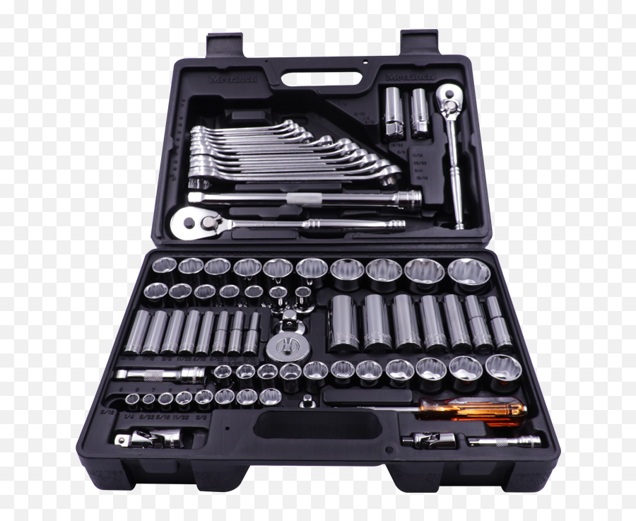 76 Piece Combination Wrench U0026 Socket Set - Tool Set Png,Socket Wrench Png
