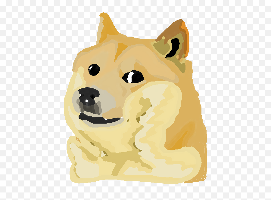 Shiba Inu Dog Like Mammal Yellow Nose Head - Doge Doge Meme Png,Shiba Inu Png