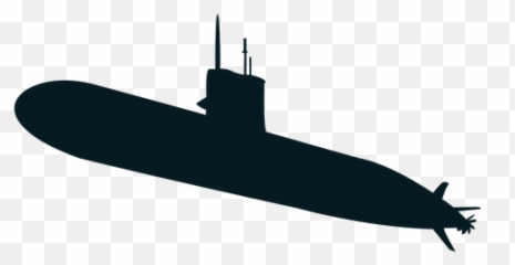 Submarine Torpedo Screw Diver Silhouette - Transparent Png Submarine Silhouette,Screw Png