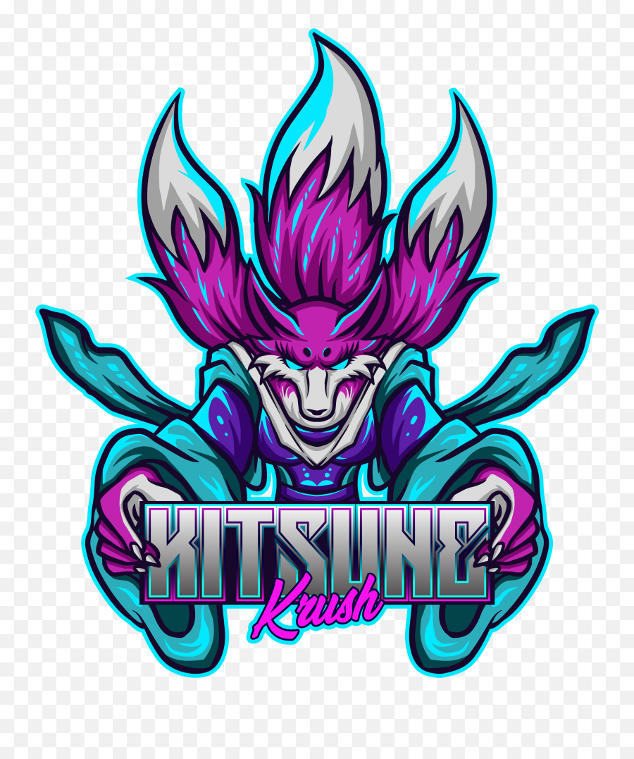 Twitch Emotes Kitsune Krush - Kitsune Logo Esport Png,Twitch Emotes Transparent