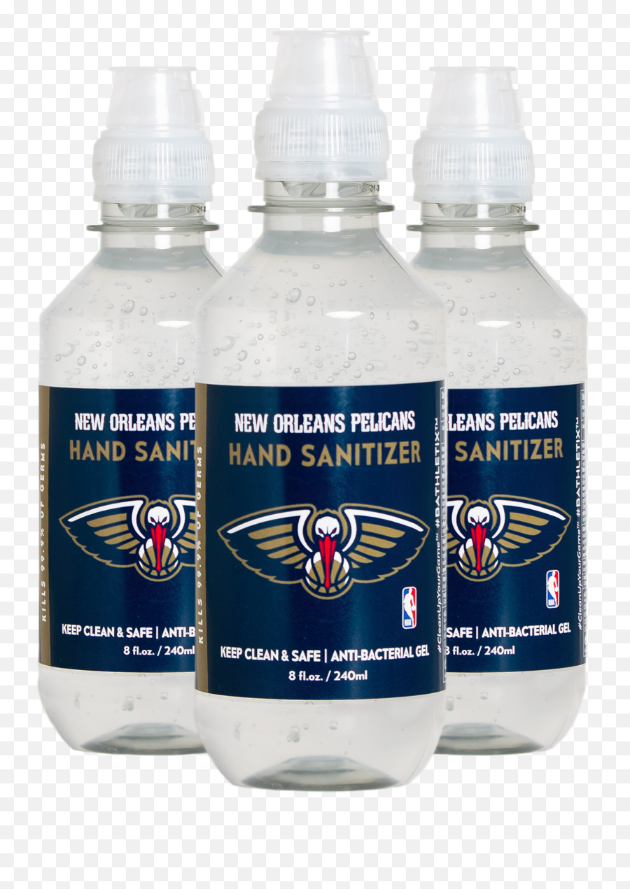 New Orleans Pelicans Hand Sanitizer 8 Oz 3 Pack 24 Total Ounces - Dodgers Hand Sanitizer Png,New Orleans Pelicans Logo Png