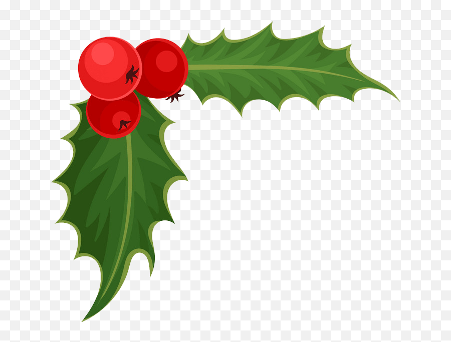 Holly Clipart - Clipartworld Clip Art Holly Berries Png,Holly Leaves Png