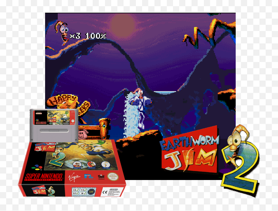 Top 20 Super Nintendo Snes Official Platformer Games - Earthworm Jim 2 Png,Earthworm Jim Logo
