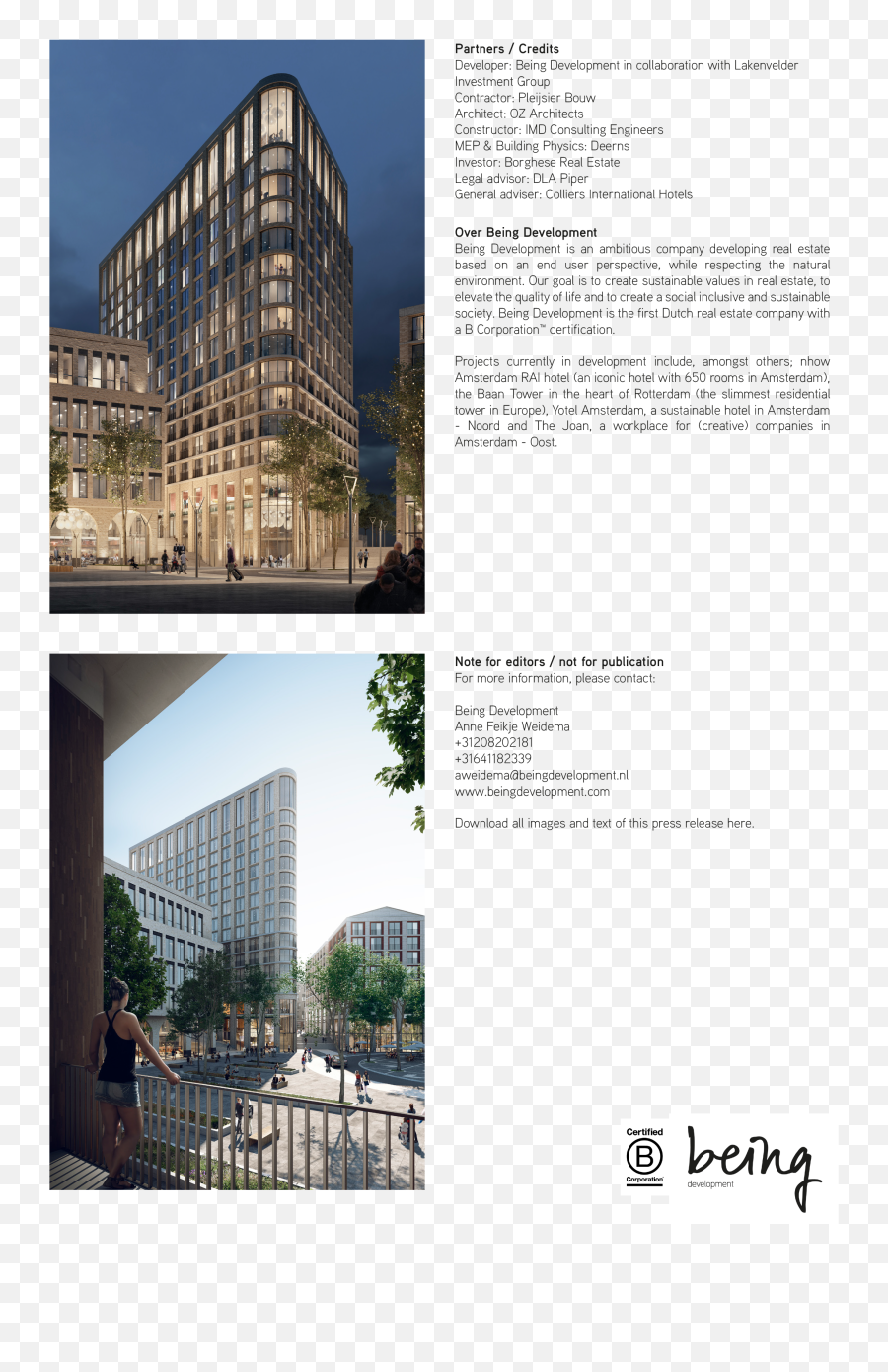 Being Development Is Developing Hotel Aloft Utrecht By - Vertical Png,Aloft Hotel Logo