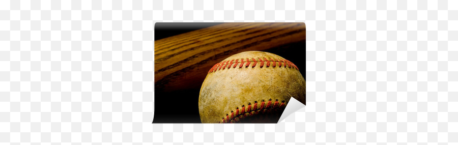 Baseball Bat And Ball Wall Mural - Baseball Bat Png,Baseball Ball Png