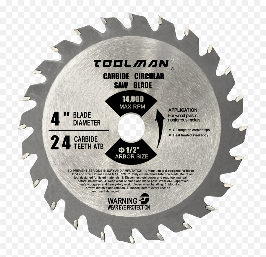 4 24t Mini Cabride Tripped Circular Saw Mighty - Mite Blade 12 14000 Rpm Liontools Karachi Chamber Of Commerce Png,Saw Blade Png