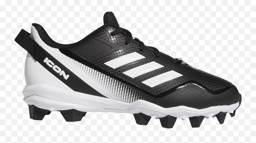 Kidsu0027 Icon 7 Mid In Blackwhite - Adidas Icon 7 Molded Baseball Cleats Png,Kis Icon