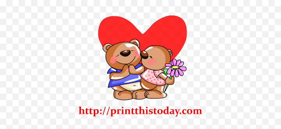 Free Love Teddy Bear Clip Art - Osito Enamorado Png,Teddy Bear Clipart Png