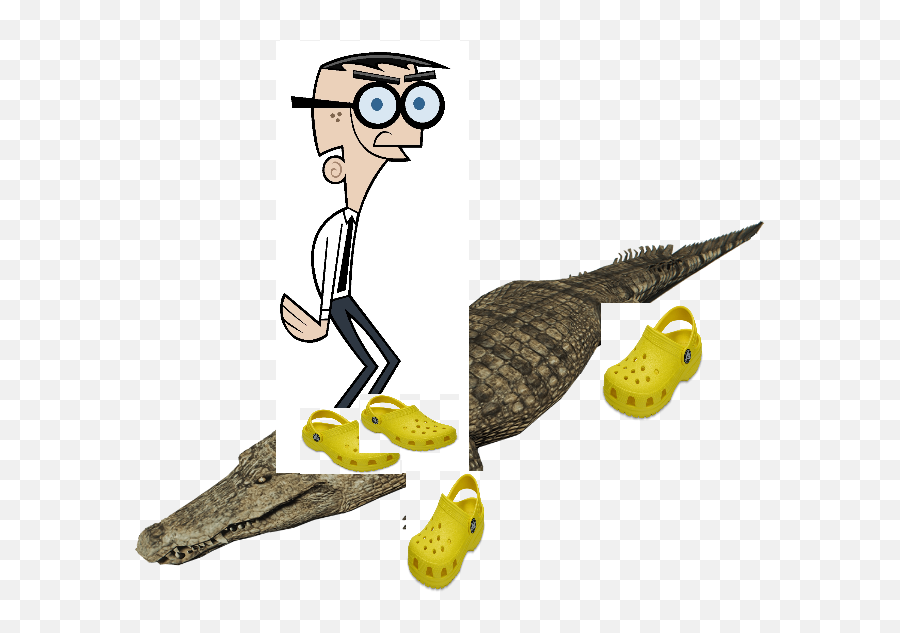 Crocker Wearing Crocs - Mr Crocker Timmy Turner Png,Crocs Png