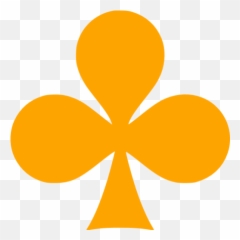Orange Clubs Icon - Free orange gamble icons Clubs Icon png