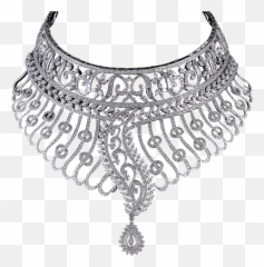 Diamond Necklace Transparent Png Mart - Silver Design Png