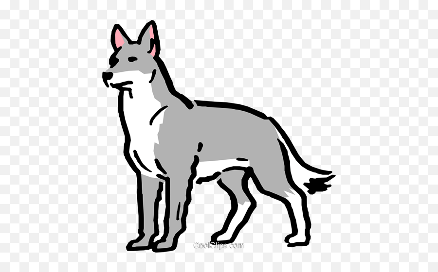 Download Hd Cartoon Wolf - Cartoon Wolf Transparent Gray Wolf Clip Art Png,Wolf Transparent