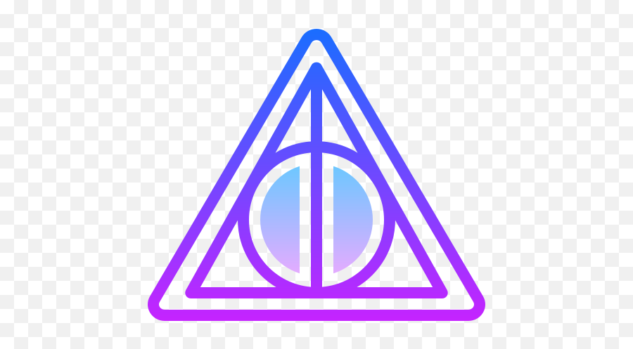Deathly Hallows Icon - Harry Potter Sticker Png,Deathly Hallows Png