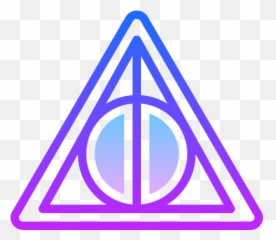 Deathly Hallows Icon - Harry Potter Sticker Png,Deathly Hallows Png