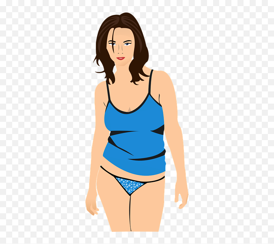Girl Woman Cleavage - Sexy Woman Cartoon Png,Cleavage Png
